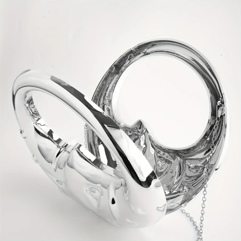 Luxurious Moon-Shaped Clutch